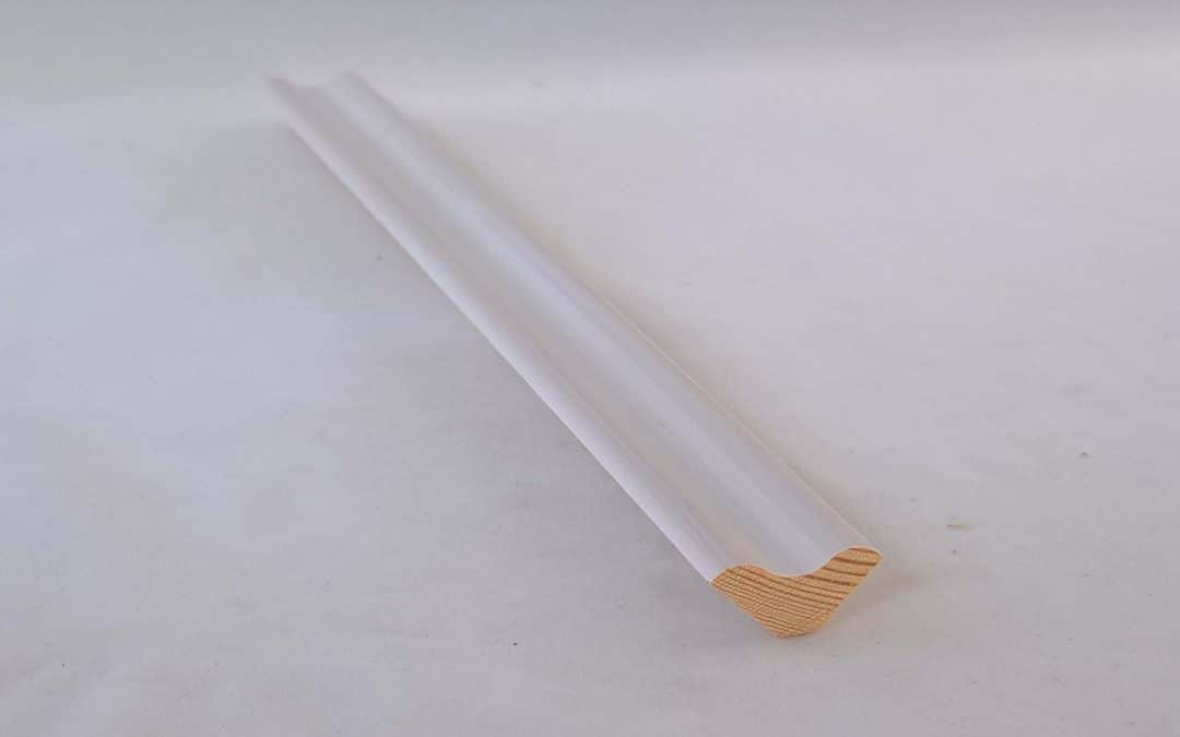 10 x 21 Holkkalista valkovahattu